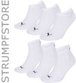PUMA Sneaker Quarter Socken Füßling 3 Paar Damen Herren UNISEX  white weiß (300)