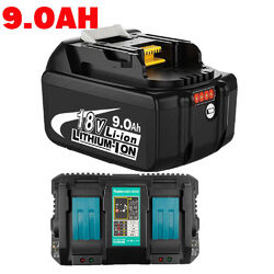 6X Für Original Makita 12,0Ah Akku 18V 6Ah BL1860 BL1850 BL1840 BL1830/Ladegerät