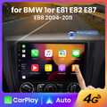 4G+64GB Android13 Autoradio CarPlay DAB+GPS Navi für BMW E81 E87 2004-11 4G LTE