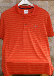 IZOD Golf Herren Polo Shirt orange stretch m. Streifen Gr.M/48-50 NEU OVP 45,--€