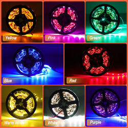 LED Band Streifen RGB Stripe Licht-Leiste 5050 SMD Leuchte Lichterkette 1m-20m