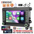 DAB+ 4G Android 13 Carplay Autoradio GPS Kam 4+64G Für VW GOLF 5 6 Touran Tiguan