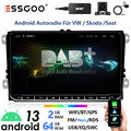 9" DAB+ Android Autoradio Carplay GPS Für VW Golf 5 6 Polo 6R Touran Tiguan Navi