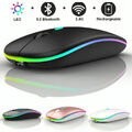 PC Maus Kabellos USB Wireless Mouse Computer Notebook Laptop Funkmaus Aufladbar