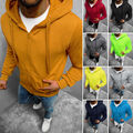 Kapuzenpullover Pullover Sweatshirt Sweatjacke Hoodie Zip Basic Herren OZONEE 8Z