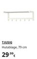 Ikea TJUSIG Hängegarderobe mit Hutablage 79cm