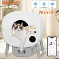 Automatisch Katzenklo Selbstreinigend Katze Smart Katzentoilette 76L + 13L Groß