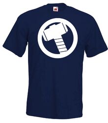 Youth Designz Thor Hammer Herren T-Shirt Logo Hulk Captain America Ironman Comic