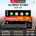 32GB Android 13 Autoradio Für BMW X3 E83 2004-2012 GPS NAVI WIFI BT Carplay DAB+