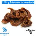 Schweineohrmuscheln Leckerlie Kauartikel 2,5 kg wie Schweineohren Kausnack BARF