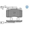 MEYLE BREMSKLÖTZE BREMSBELÄGE BREMSBELAGSATZ VORDERACHSE FÜR ALFA