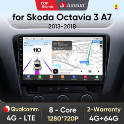Für Skoda Octavia 2 2007-2013  Android 13 Autoradio GPS Navi WIFI+4G BT FM RDS