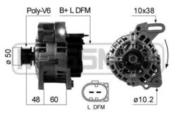 ERA 210671A Generator, Lichtmaschine für VW POLO III CLASSIC (6V2)