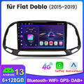 128G Für Fiat Doblo 263 2015-2019 Android13 Autoradio GPS NAVI BT DAB SWC RDS FM