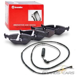 BREMBO BREMSBELÄGE BREMSKLÖTZE +WARNKONTAKT SATZ HINTEN FÜR BMW 3-ER E46### ORIGINAL BREMBO BREMSEN VOM KFZ-TEILE PROFI ###