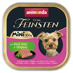 Animonda vom Feinsten Mini Adult mit Rind, Ente & Oregano 32 x 100g (12,47€/kg)