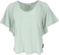 Yoga -T-Shirt aus Bio-Baumwolle, lockeres Basic T-Shirt mit weiten Ärmeln - aq