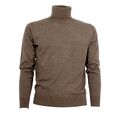 Cashmere Company Herren Rollkragen 1515 IN Kaschmir Wolle Und Seide Farbe Brown