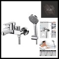 Dusch set Badewannenarmatur Handbrause Wasserhahn mit 3 Strahlarten