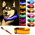 Hundehalsband LED Nylon Halsband Hunde Leuchthalsband Leuchtband Geschirr 3 Modi