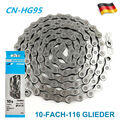 Für Shimano Kette CN-HG95 10-Fach116 Glieder DEORE XT XTR SLX HG-X Fahrrad Kette