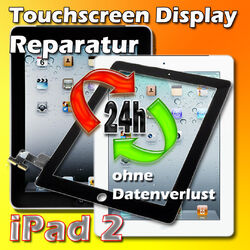 24 Stunden iPad 2 Reparatur Touchscreen Digitizer Glas Austausch Weiß