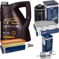 BOSCH Inspektionspaket 5 L MANNOL Extreme 5W-40 für Audi A3 1.8 TFSI 2.0