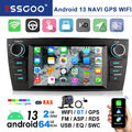 2+64G Android 13 Für BMW 3er E90 E91 E92 E93 Carplay Autoradio GPS NAVI WIFI AHD