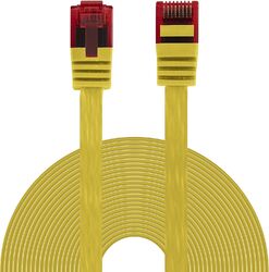 20m CAT 5e Patchkabel Flachkabel LAN Netzwerkkabel gelb RJ45 Flachband DSL