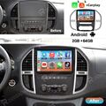 64GB Autoradio für Mercedes Benz Vito W447 2014-2020 GPS Navi Android 13 CarPlay