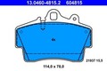 ATE Bremsbelagsatz, Scheibenbremse 13.0460-4815.2 für PORSCHE