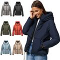 Navahoo Damen Winterjacke Recyceltes gefütterte Outdoor Jacke Kapuze Liebesküken