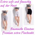 Kurze Damen Legging Radler Hose Short Premium 92/8Baumwolle/Elastan Atmungsaktiv