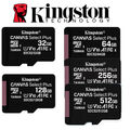 Micro SD Karte SPEICHERKARTE 32GB 64GB 128GB 256GB 512GB Kingston 100MB/s UHS-I