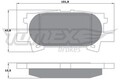 TOMEX Brakes Bremsbelagsatz, Scheibenbremse TX 17-64 für LEXUS