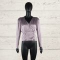 BOOZT Birgitte Herskind Damen Dust Lavender Alicia Bluse Shirt Wickel Top 36 XS