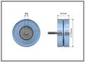 CAFFARO Umlenk-/Führungsrolle Keilrippenriemen 500151 Metall für OPEL INSIGNIA 1