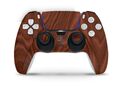 Playstation 5 PS5 Controller Skin Design Wrap Schutzfolie Cover Holz Rosewood