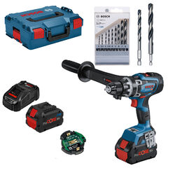 Bosch Akku Bohrschrauber GSR 18V-150 C, 2x ProCore 8,0 Ah und Lader + Bohrer-Set