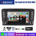 Für Audi A3 8P 2003-2013 S3 RS3 Android 13 DAB+ Carplay Autoradio KAM RDS NAV FM