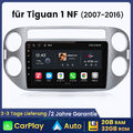 Android Auto Autoradio Carplay 32G GPS Navi Für VW Tiguan 1 NF Golf Plus 2007-16