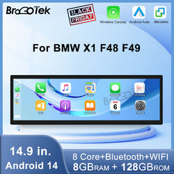 14.9" IPS 128GB Android Autoradio Carplay GPS DAB+ TPMS DAB für BMW X1 F48