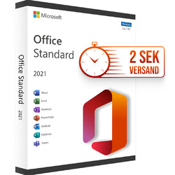 Microsoft Office 2021 Standard - Kein ABO - SOFORT E-Mail Versand Key✅ 2 SEK. VERSAND ✅ RECHNUNG ✅ DE HÄNDLER ✅ 24/7 SUPPORT