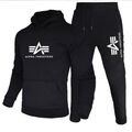 2024 Herren Alpha Industries Hoodie Hoody Sweatshirt Pullover Basic Suit DE NEU