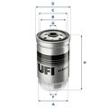 UFI Kraftstofffilter 24.012.00 Filtereinsatz für HYUNDAI SANTA FÉ 2 CM ix20 JC 5