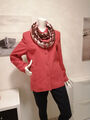 Markenlos - Schicke elegante Damen Jacke,  Gr. 40, rot, Velour optik,