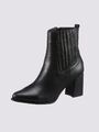 HEINE Damen Leder Stiefelette "schwarz" Gr. 38 UVP:119€ 8.7348