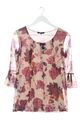 YEST Schlupf-Bluse Damen Gr. DE 36 wollweiß-pink Casual-Look