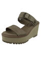 Timberland CA26T2 Koralyn Keil-Sandale Damen Sandalen Taupe Grau Gr. 36 - 41