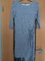 Damen  Freizeit/ Business Kleid 3/ 4 Arm Gr. 36- 38 essentials blau mehrfarbig